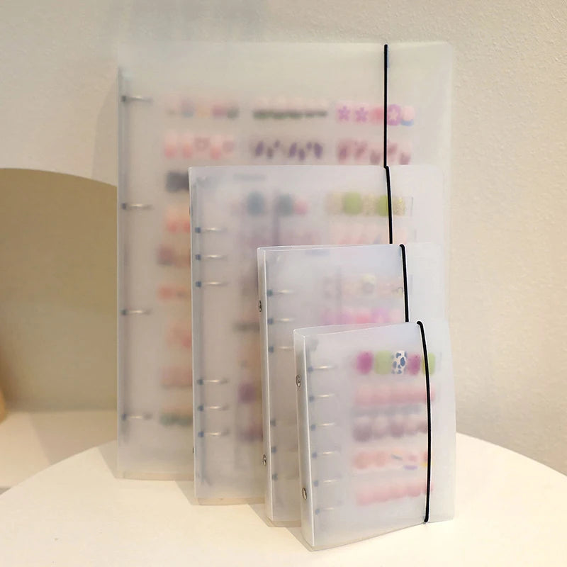 Nail Art Piece Storage Book Large Capacity Exhibition Photo Album Card Clip Display Board DIY Simple Album Storage Book Beauty World Shop