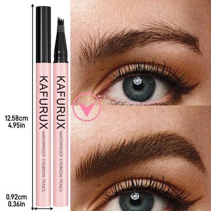 6 Colors 1PC Brown Eyebrow Pen Waterproof 4 Split Tip Black Eyebrows Pencil Liquid Eye Brow Makeup Lasting Cosmetic for Gifts Beauty Trend Shop