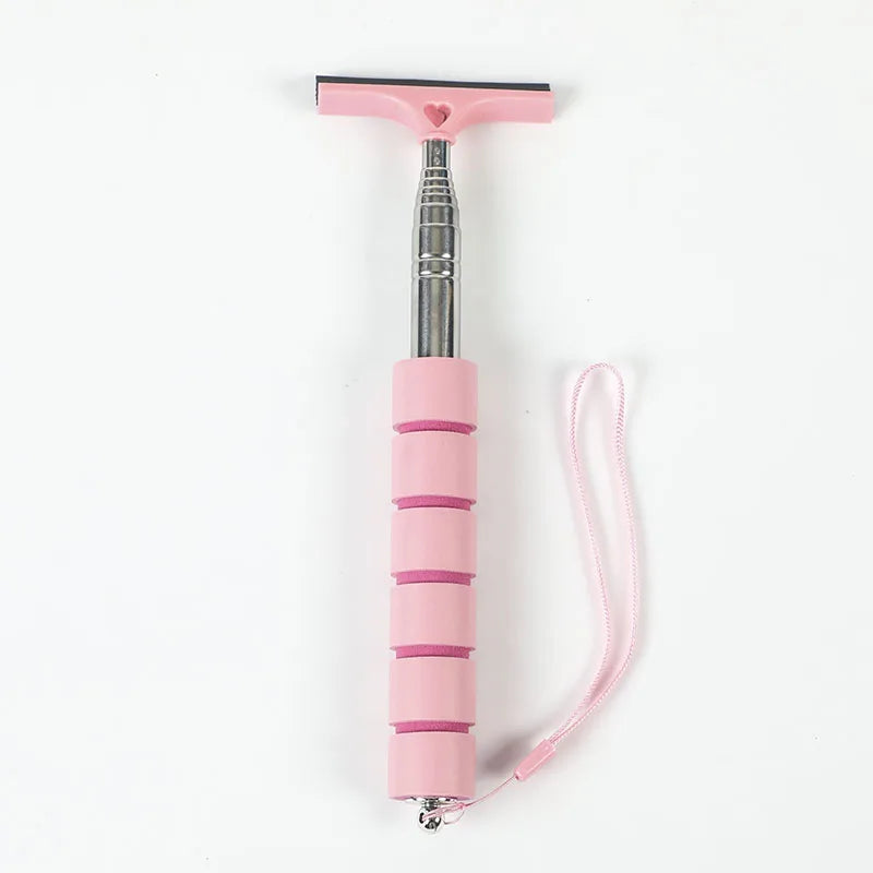 Car Rearview Mirror Wiper Cleaning Tool Auto Glass Mist Cleaner Scraper Car Accessories Handle Telescopic Window Cleaning Brush Beauty World Shop