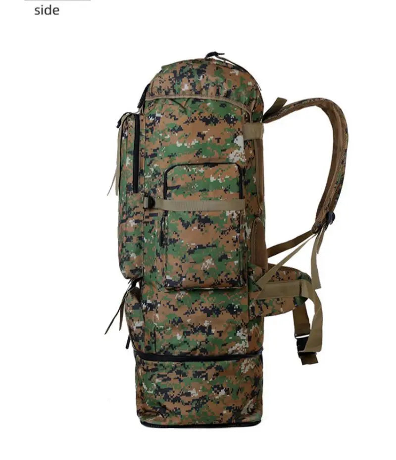 Homefish 80L/100L Large Mountaineering Backpack Outdoor Climbing Bag Tactical Rucksack Hiking Camping Travel Backpack Beauty World Shop