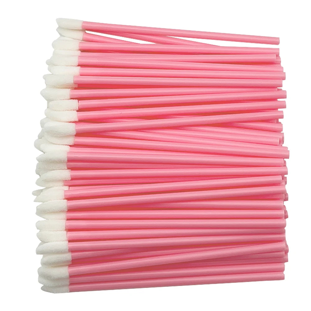 100/200pcs Lip Wands Applicators Eyelashes Brushes Lipstick Brush Mascara Applicator Gloss Wands Eyelash Extension Makeup Tool Beauty World Shop