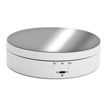 7.87 Inch 360 Degree Electric Rotating Stand with Remote Control for Jewelry Display,Photography and Video,3-position Adjustment Beauty World Shop