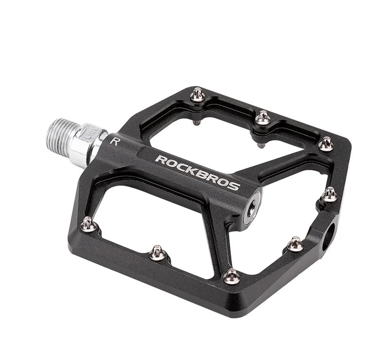 ROCKBROS MTB Cycling Ultralight Pedal Bike Bicycle Sealed DU Bearing Pedals Aluminum Alloy CRMO Non-slip Cleat Bike Part Pedals Beauty World Shop