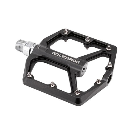ROCKBROS MTB Cycling Ultralight Pedal Bike Bicycle Sealed DU Bearing Pedals Aluminum Alloy CRMO Non-slip Cleat Bike Part Pedals Beauty World Shop