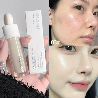 SHAQINUO Flawless Hydrating Concealer - Brightens Dark Circles & Smooths Tear Troughs | Long-lasting Formula, Non-cakey Finish Beauty Trend Shop