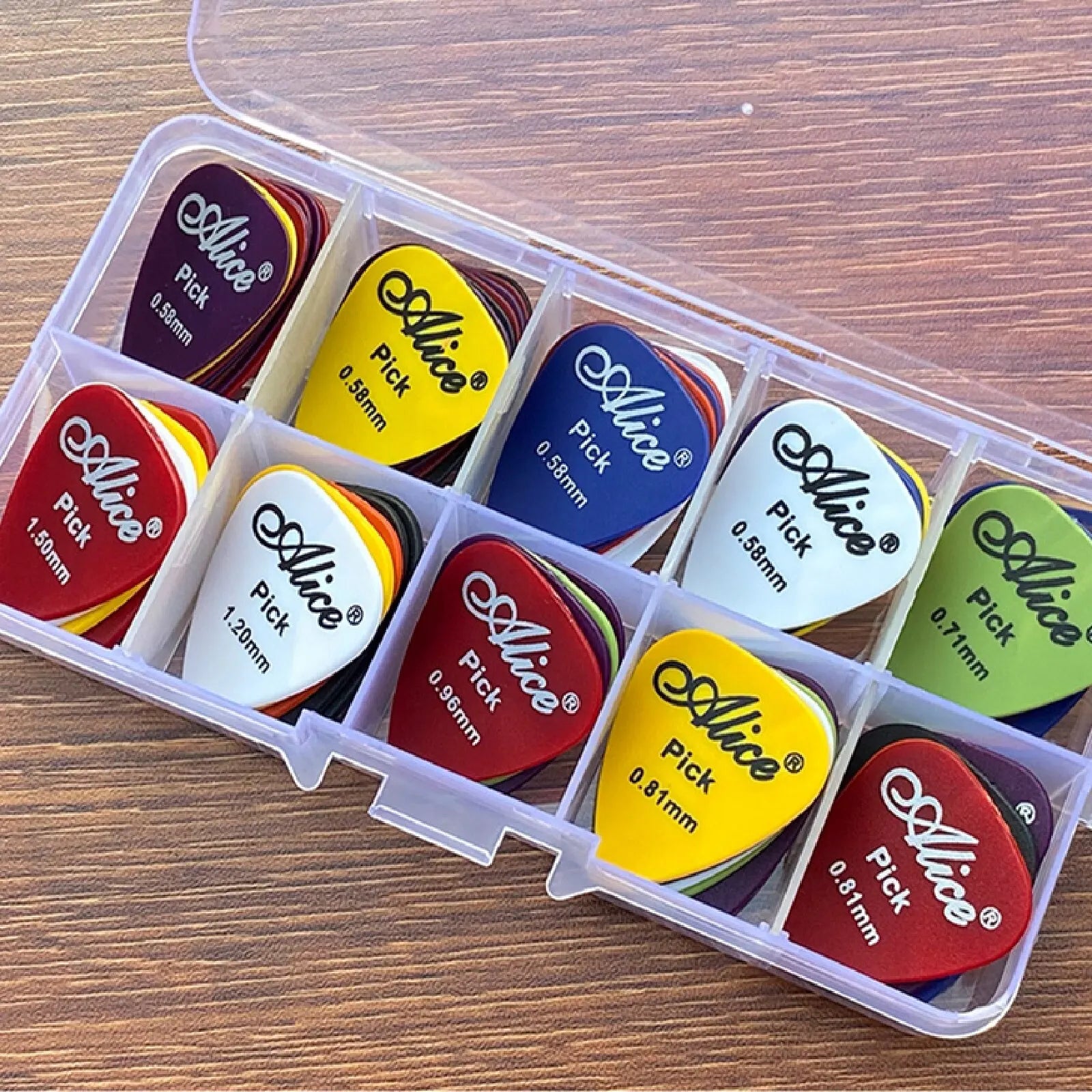 Multicolor Guitar Picks 24 Pieces ABS Premium Plastic Guitar Picks for Acoustic Electric Guitars Bass Or Ukulele Beauty World Shop