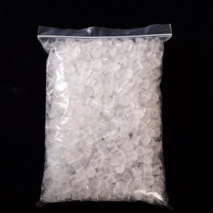 ROKYO 1000PCS Disposable Steady Tattoo Ink Cups Plastic Pigment Clear Holder Container Caps Permanent Makeup Microblading Supply Beauty Trend Shop