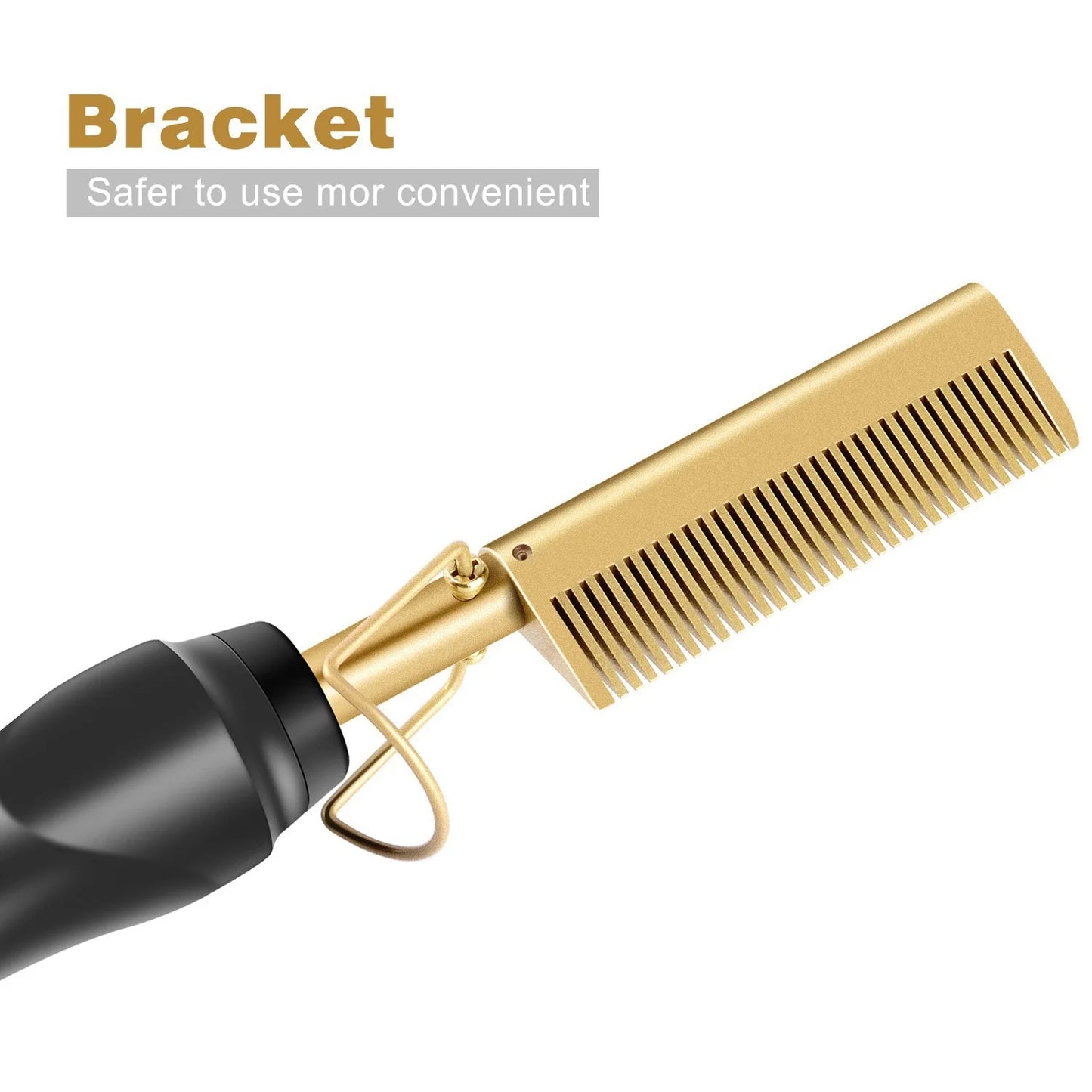 Electric Hot Heating Comb Hair Straightener Heat Pressing Combs Wet and Dry Hair Iron Straightening Brush Hair Styling Tools Beauty World Shop