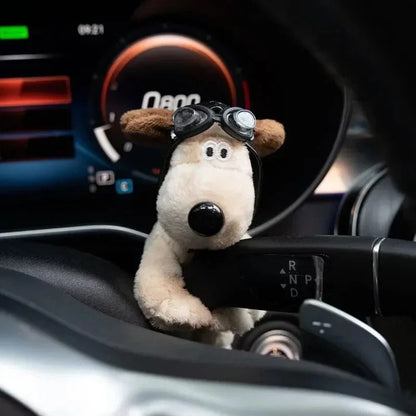Cute Plush Puppy Car Turn Signal Switch Decor Steering Column Wiper Rod Lever Interior Ornament Beauty World Shop