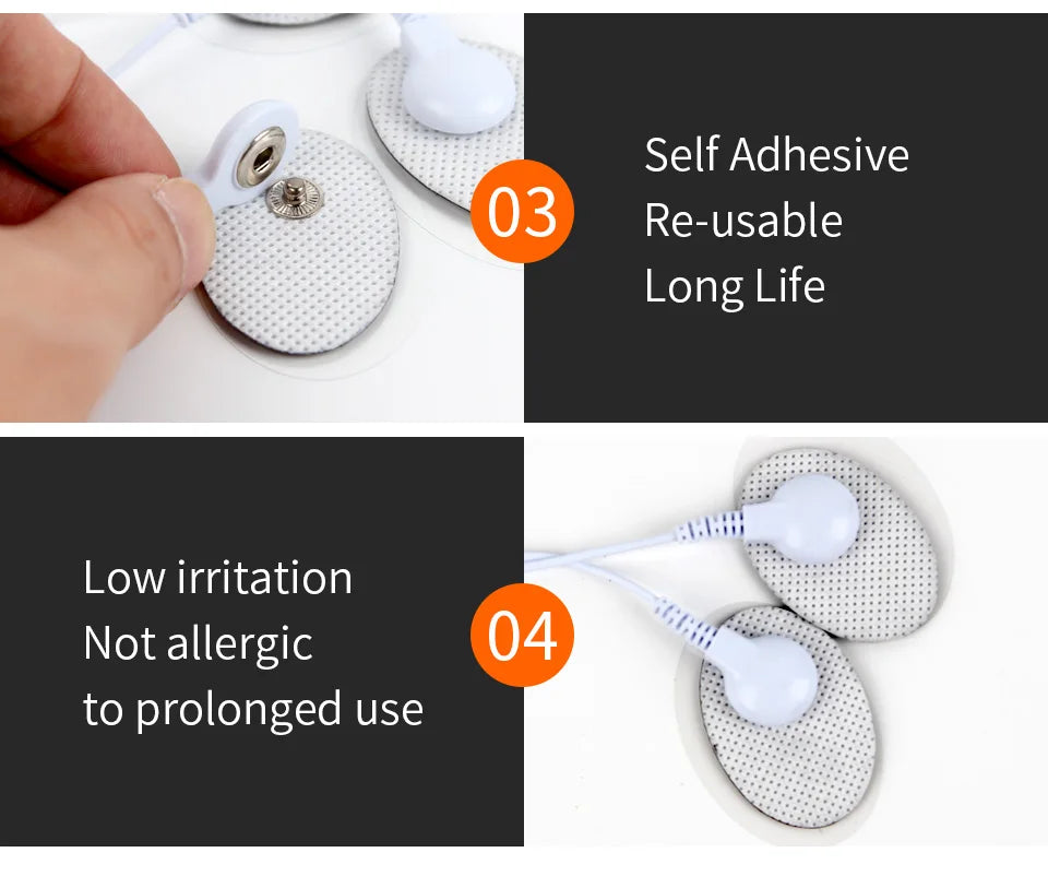 30/50/100pcs Electrode Pads Low Frequency Massager EMS Tens Machine Digital Massager Tools Beauty World Shop