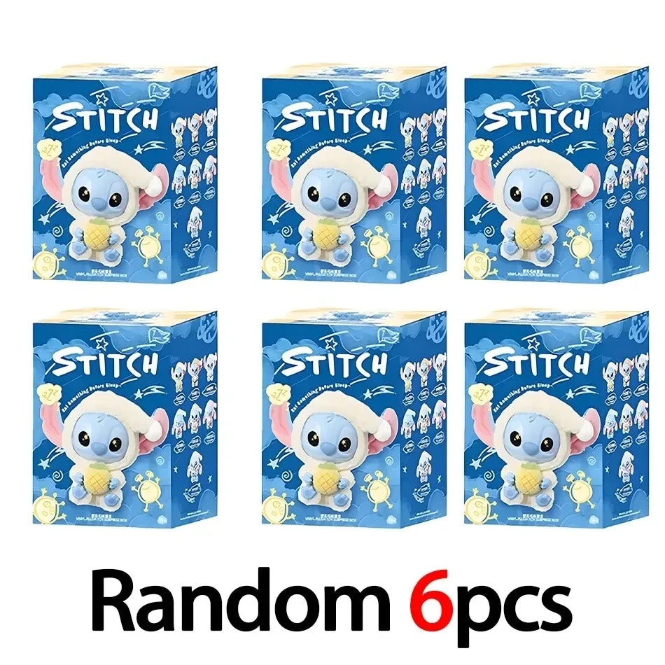 2025 HOT New Stitch Eat Some Thing Before Sleep Series Vinyl Blind Box Bag Pendant Cute Plush Doll Mystery Box Toy SurpriseGifts Beauty World Shop