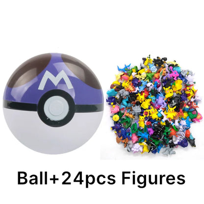 аниме фигурки Toys 7Cm Elf Ball 2-3cm Anime Action PokeBall Figures Monster Toy Model Dolls Children Christmas Gift Beauty World Shop