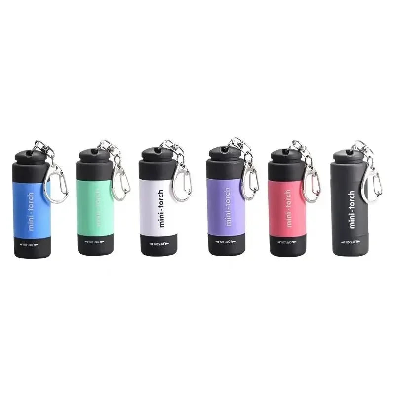 Led micro pocket flashlight portable USB rechargeable keychain flashlight waterproof home Outdoor Hiking Camping flashlight Beauty World Shop