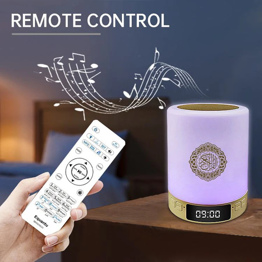 Holy Mini Bright Muslim Night Light Quran Lamp Box Koran Gift Azan Wireless Bluetooth Speaker Sound Portable Blutooth Music Home