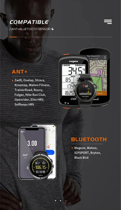 Magene H303 H64 Heart Rate Monitor Mover Sensor Dual ANT Bluetooth With Chest Strap Cycling Computer Bike Wahoo Garmin Sports Beauty World Shop