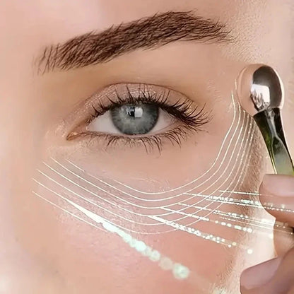1pc Eye Roller Massage Stick Eye Cream Applicator Cosmetic Spatula Anti Wrinkle Facial Spoon Gold Alloy Face Thin Skin Care Tool Beauty Trend Shop