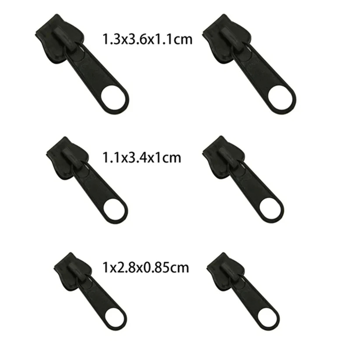 3 Sizes Universal Instant Fix Zipper Repair Kit Replacement Zip Slider Teeth Rescue Sewing Clothes Bag Zippers Tool Accessories Beauty World Shop