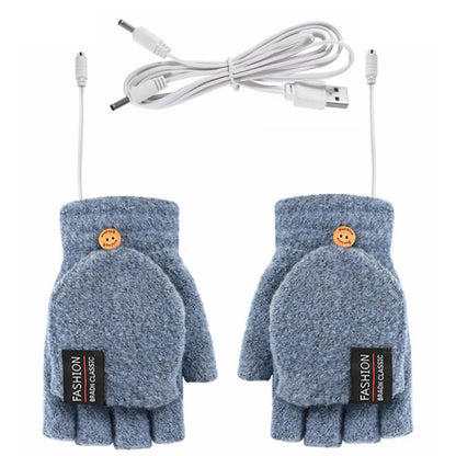 Electric heating gloves hand warmer gloves heater rechargeable USB reusable laptop suitable for sports skiing winter warm gloves Beauty World Shop