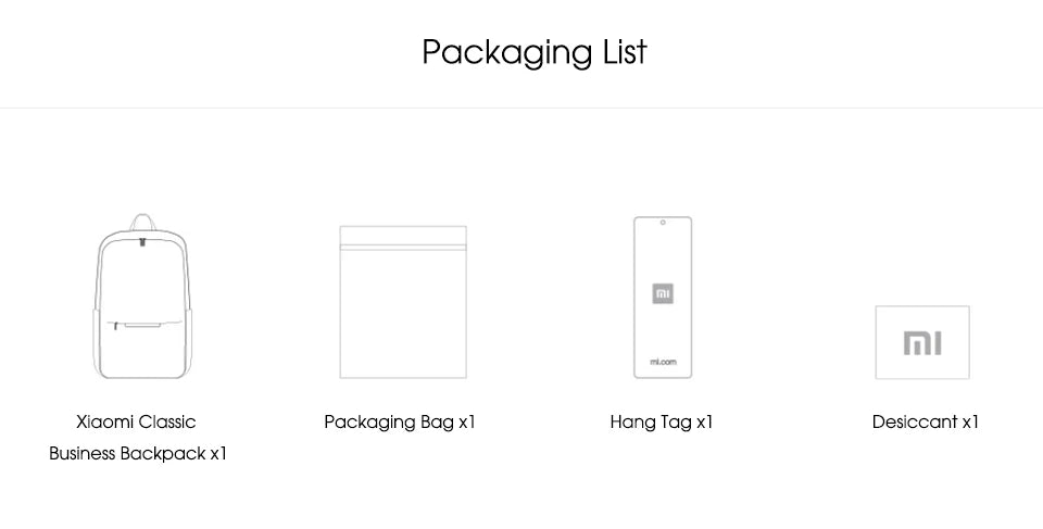 Xiaomi Classic Business Backpack 2 Fashion Laptop Bag for Men and Women Travel Large Capacity Backpack Beauty World Shop