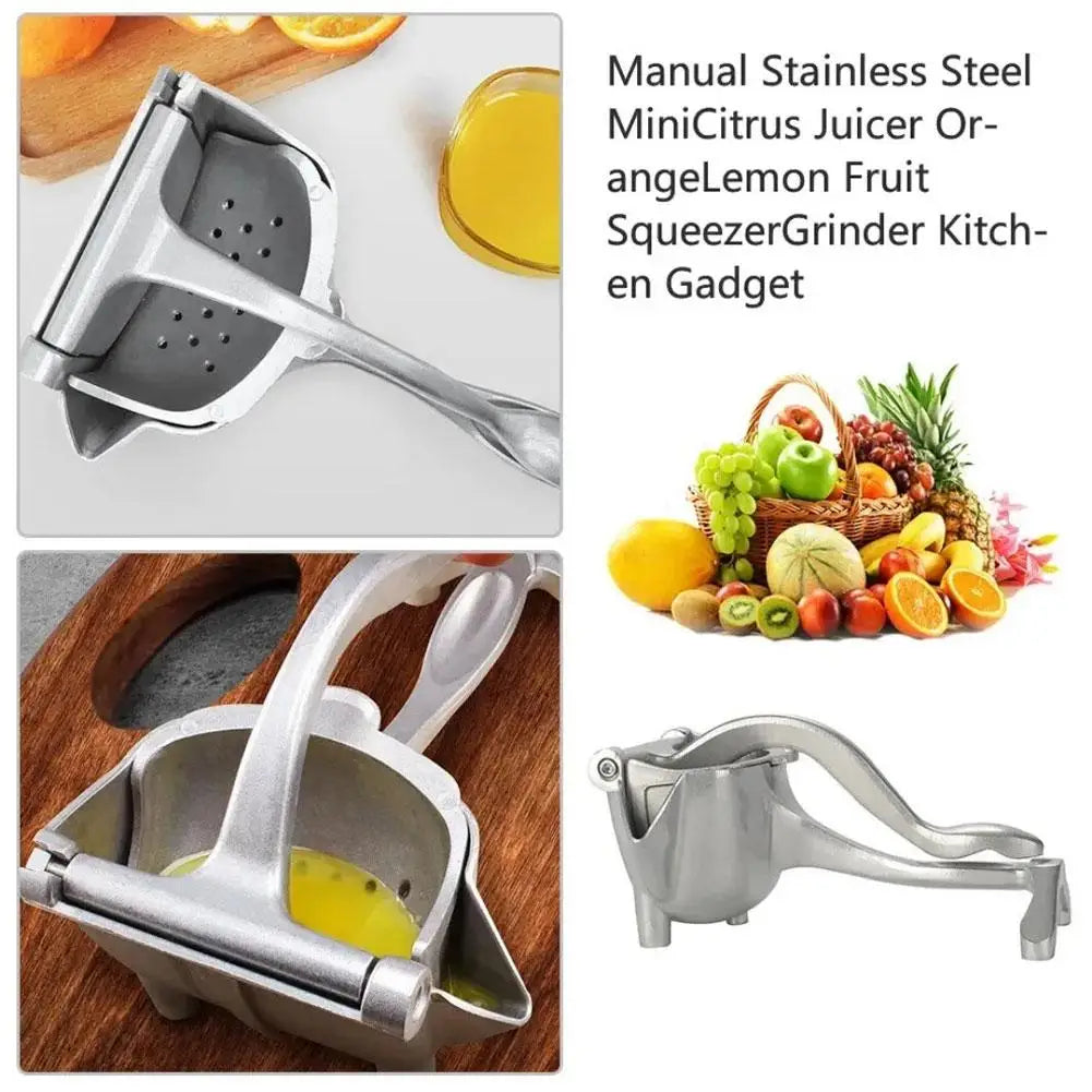 1pc Manual Juice Squeezer Aluminum Alloy Hand Pressure Juicer Pomegranate Orange Lemon Sugar Cane Juice Bar Kitchen Fruit Tool Beauty Trend Shop