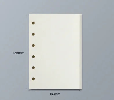 45 Sheets A5 A6 A7 Loose Leaf Notebook Refill Spiral Binder Inner Page Line Blank craft  Grid Inside Paper Stationery Beauty World Shop