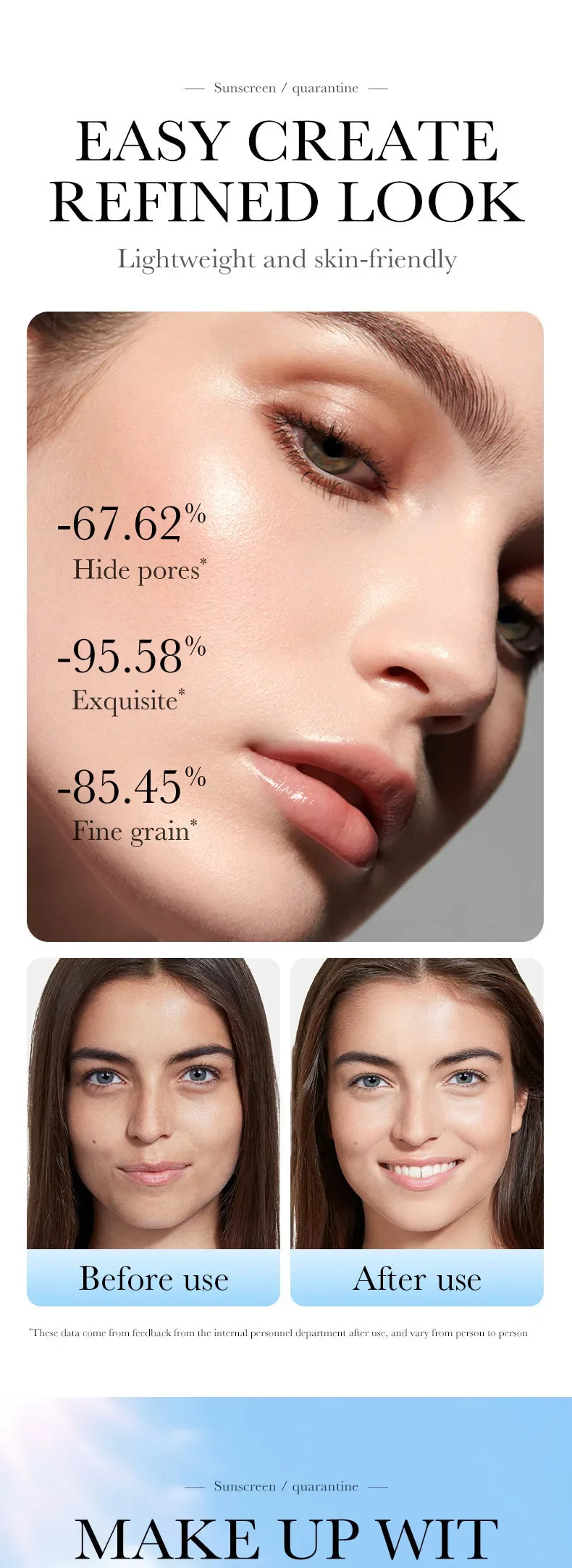 Face Makeup Primer Tri-color Cream Contour Color Isolation Waterproof Makeup Foundation Natural Makeup Base Cream 40g Beauty World Shop