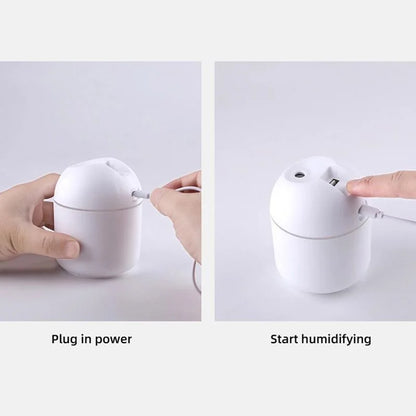250ML USB Mini Air Humidifier Aroma Essential Oil Diffuser For Home Car Ultrasonic Mute Mist Maker Diffuser with LED Color Lamp Beauty World Shop