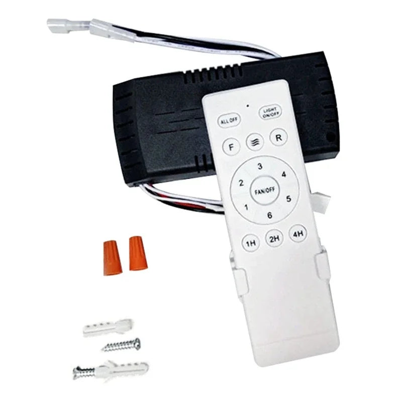 Universal Ceiling Fan Remote Control Kit Replacement, 6-Speed & Timing, Remote Replacement For DC Ceiling Fan Light Beauty World Shop