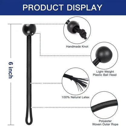Outdoor Elastic Ball Rope Bungee Cords Portable Tent Fixing Tarpaulin Awning Canopy Heavy Duty Tarp Tie Down for Shelter Cargo Beauty Trend Shop