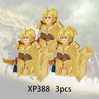 3pcs Lord Rings Elves Orcs Army Dwarf Rohan Mini Action Toy Figures Building Blocks Assembly Toys for Kids Birthday Gift Beauty World Shop