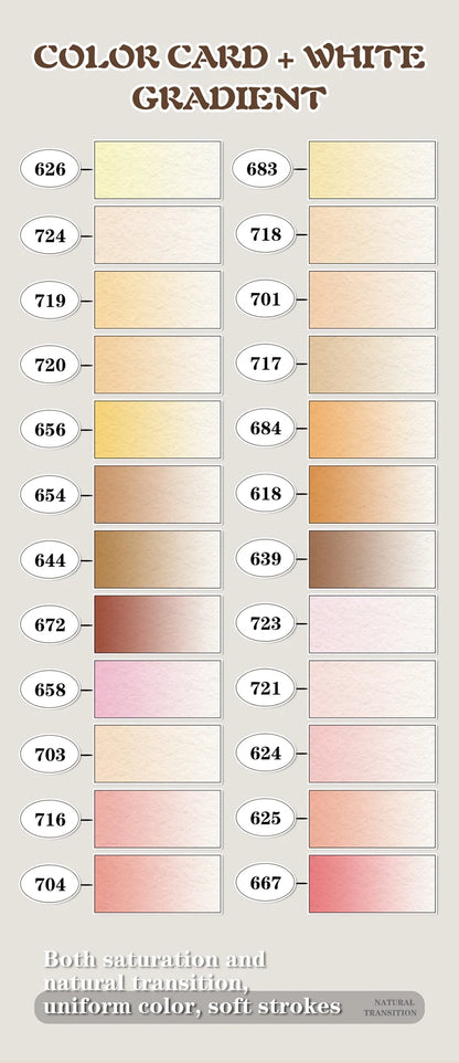 GuangNa 12-72 Colors Soft Brush Acrylic Marker Pen Set,Skin Tone, Macaron color,DIY Hand Drawn,Paint Art Markers pens,GN.8201F/M Beauty World Shop