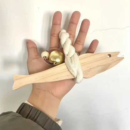 Wall Wooden Door Pendant Ultra-thin Tree Fish Ornament Lightweight Saves Space Wall-mounting Fish Hangable Pollack Charm Crafts Beauty World Shop