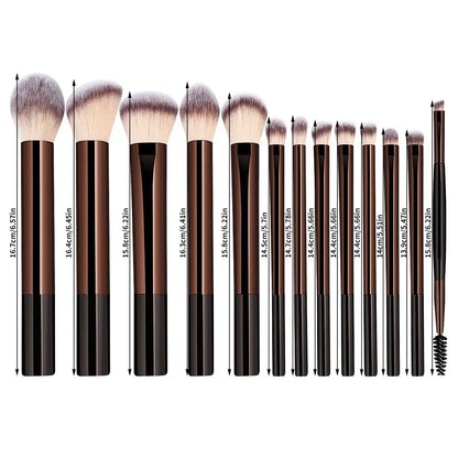 13PCS Makeup Brush Set Foundation Concealer Powder Eyeshadow Blush Brush Kabuki Blending Cosmetic Beauty Tool for Face Beauty World Shop