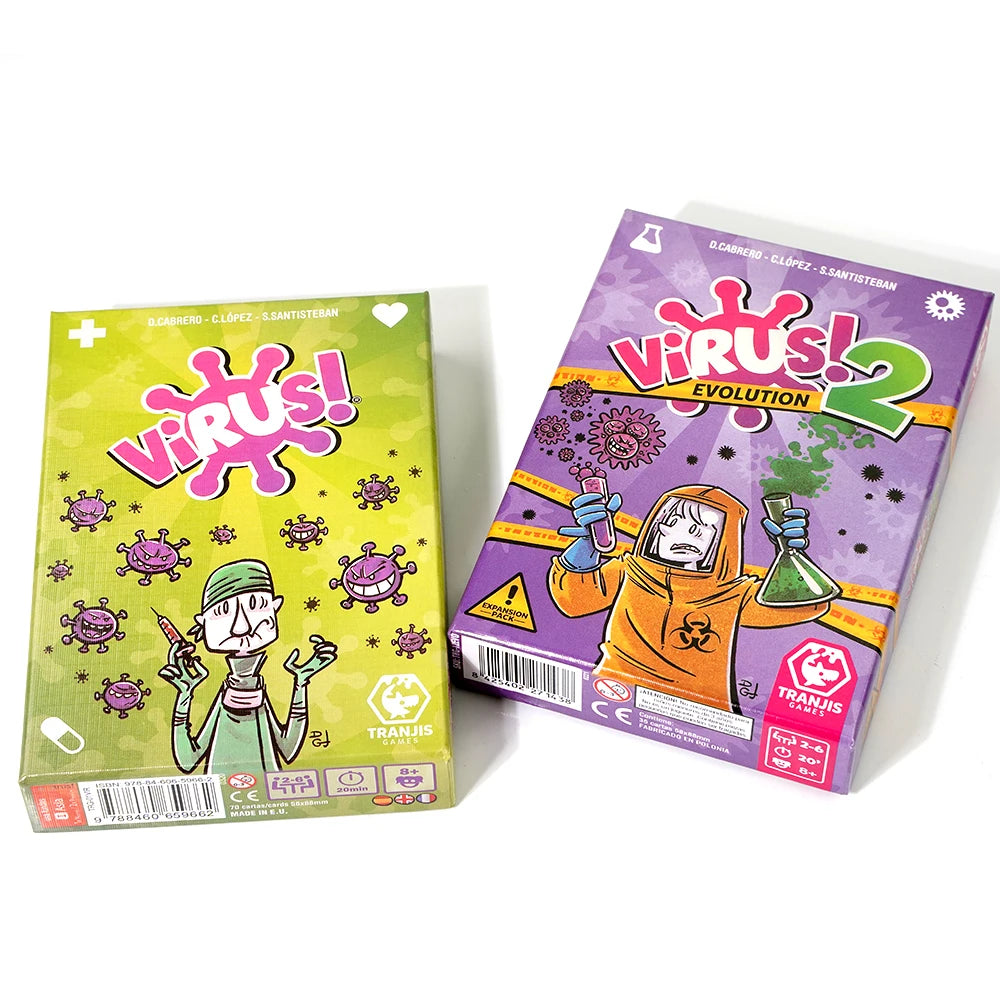 Virus! - Juego de cartas - El Juego mas contagioso. Edicion Española. +8 años VIRUS! 2 Evolution (Expansión) - Juego de cartas ( Beauty World Shop
