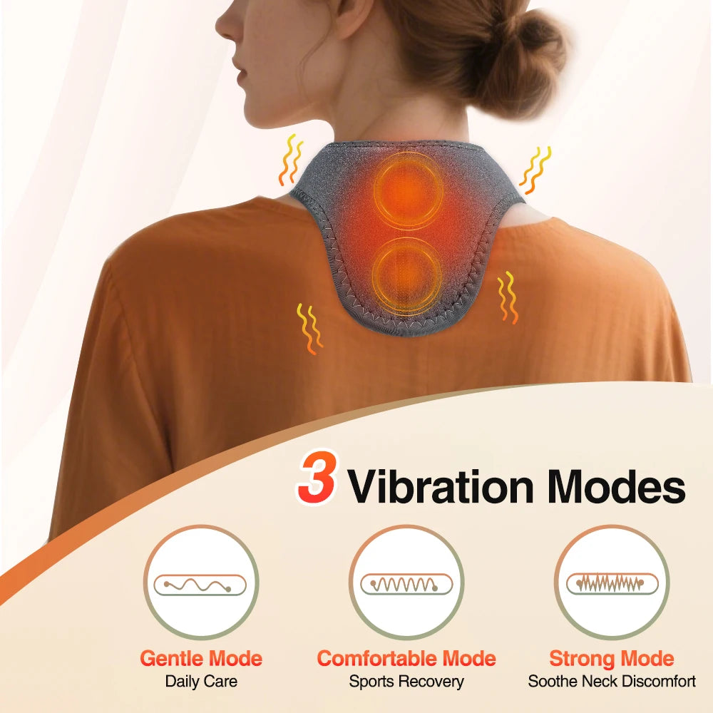 Cordless Heating Ankle Wrist Brace Vibration Massager Electric Hot Compress Massage Ankle Guard Wristband Hand Foot Protector Beauty World Shop