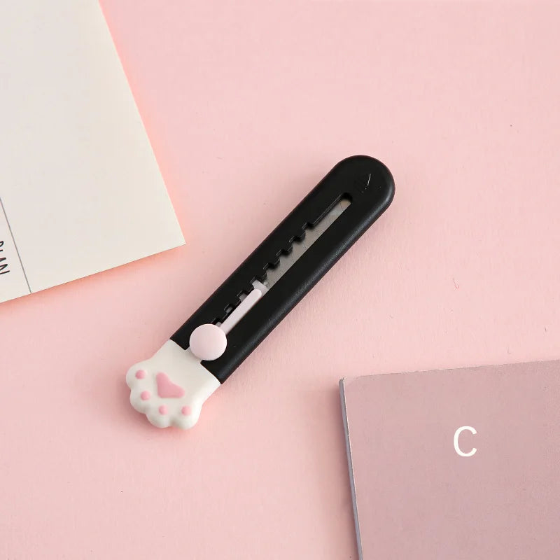 Mr.Paper Mini Cat Claw Utility Knife Creative Cute Convenient Hand Account Paper-cutting Tool Student Stationary Art Supplies Beauty World Shop