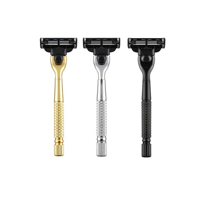 Men 's Manual Razor Handles for Mach 3 Razor Blades ，Replaceable Razor Blade Holder Beauty World Shop