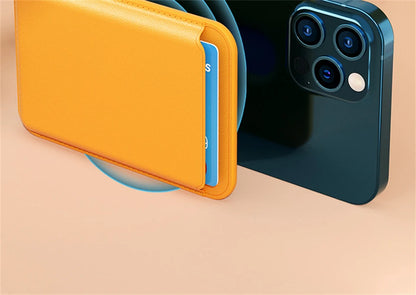 For Magsafe Leather Magnetic Wallet Case For iPhone 14 12 15 13 Pro Max Magnetic Card Bag Cover Samsung S23 S22 Ultra Accessory Beauty World Shop