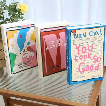 3Pcs Foldable Fashion Fake Books Living Room Decoration Designer Books Coffee Table Ornaments Club Hotel Room Villa Prop Books Beauty World Shop