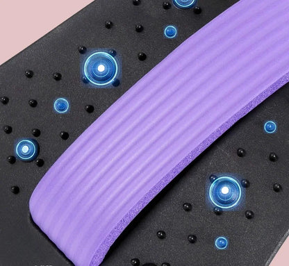 Back Stretcher Multi-Level Adjustable Massager Waist Neck Fitness Lumbar Cervical Spine Support Soothing Device Stretching Yoga Beauty World Shop