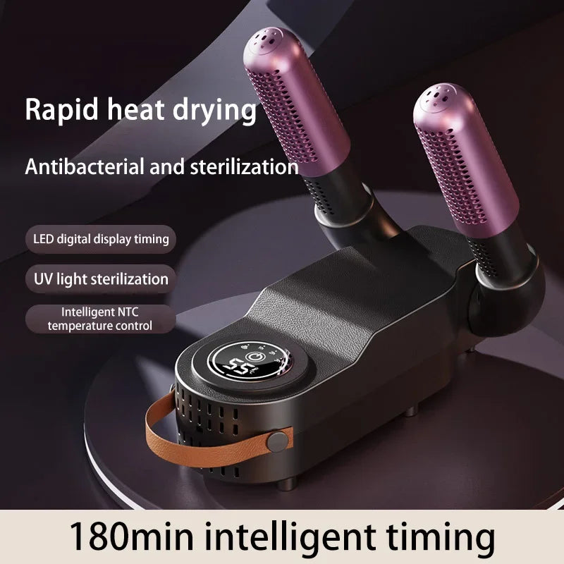 Intelligent Shoe Dryer Purple Light Deodorizing Portable Foldable Dryer Timer Autumn Winter Home Electric Foot Boot Dryer 2026 Beauty World Shop