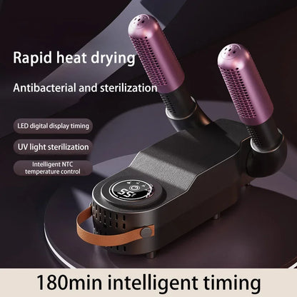 Intelligent Shoe Dryer Purple Light Deodorizing Portable Foldable Dryer Timer Autumn Winter Home Electric Foot Boot Dryer 2026 Beauty World Shop