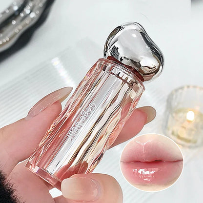 Crystal translucent lip glaze moisturizing water is not easy to fade natural color mouth red lip glaze Beauty Trend Shop