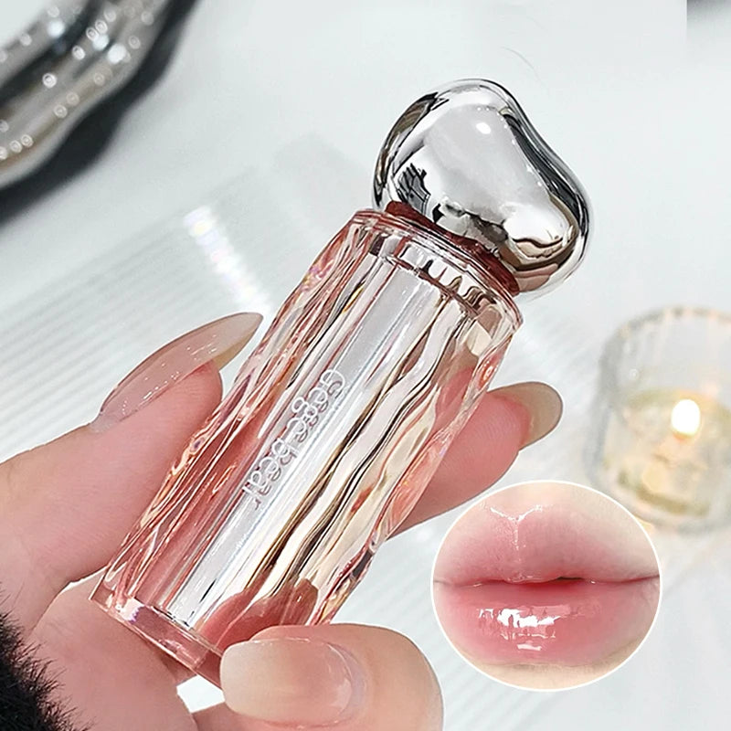 Crystal translucent lip glaze moisturizing water is not easy to fade natural color mouth red lip glaze Beauty World Shop