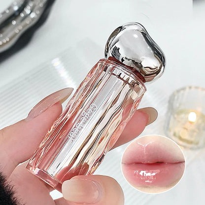Crystal translucent lip glaze moisturizing water is not easy to fade natural color mouth red lip glaze Beauty World Shop