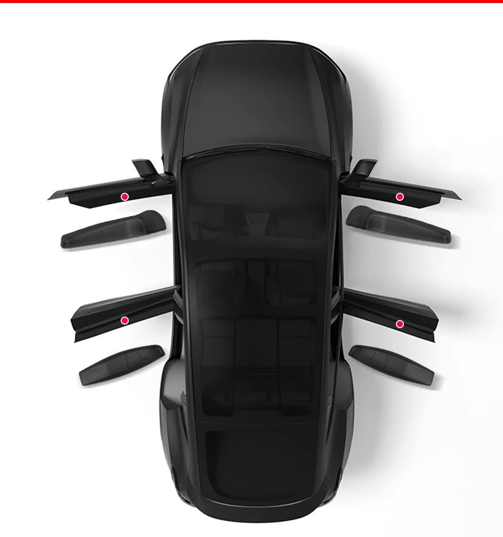 Door Side Storage Box Front Rear Door Handle Armrest Tray Organizer for Tesla Model 3 and Model Y Juniper 2025 Car Accessories Beauty World Shop