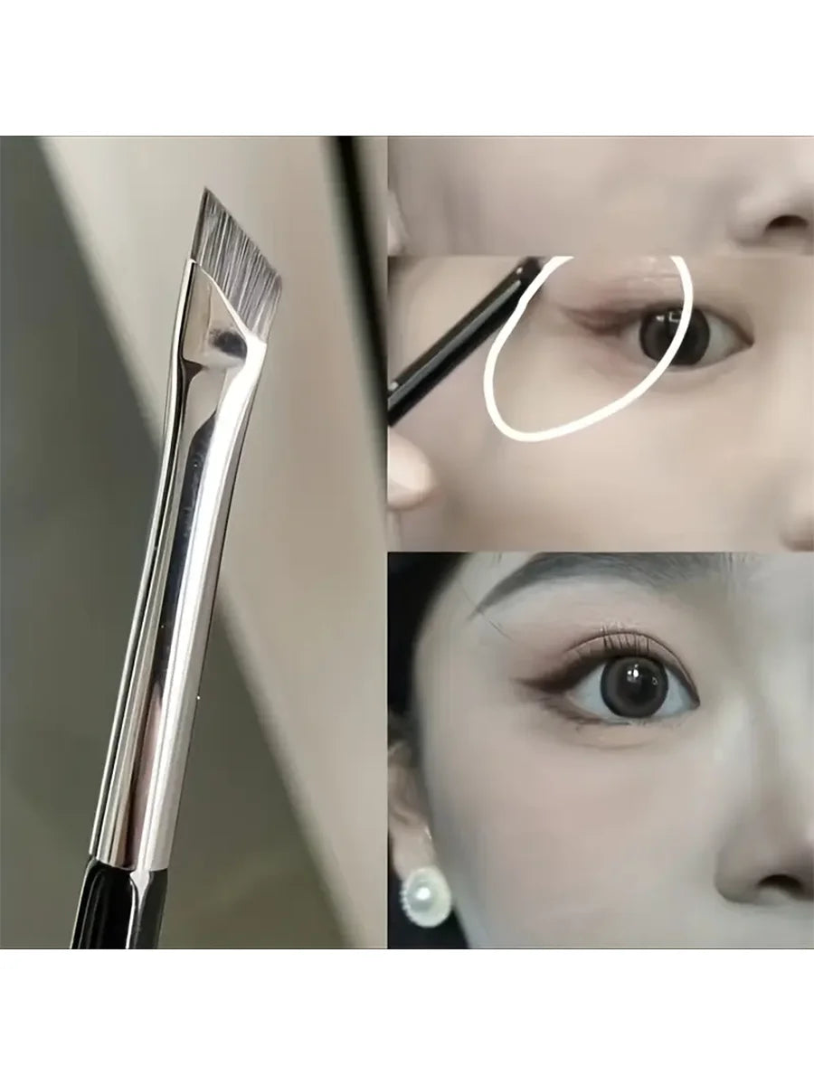 Eye Shadow Brush Ultra Thin Sickle Diagonal Makeup Brush Horizontal Silkworm Brush Eyebrow Brush Beauty World Shop