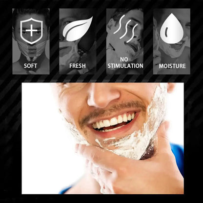 Handmade Smooth Texture Ear Shaving Soap Bar - Organic Foam Shaving Cream for Men Face Freshness And Cleanliness Maintainer