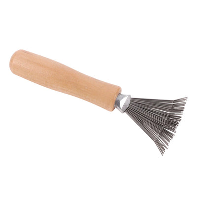 1PCS Wooden Comb Cleaner Delicate Cleaning Removable Hair Brush Comb Cleaner Tool Handle Embeded Tool Beauty World Shop
