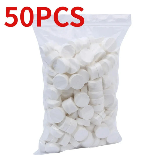 50pcs Disposable Compressed Towel Coin Tissue Travel Portable Mini Compressed Towel For Outdoor Travel BBQ Camping Face Wipes Beauty World Shop